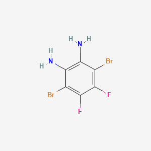 3,6-Dibromo-4,5-difluorobenzene-1,2-diamine chemical structure (CAS 1345627-73-7)