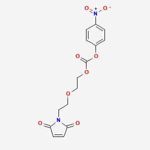 2-(2-(2,5-Dioxo-2,5-dihydro-1H-pyrrol-1-yl)ethoxy)ethyl (4-nitrophenyl) carbonate chemical structure (CAS 1345681-74-4)