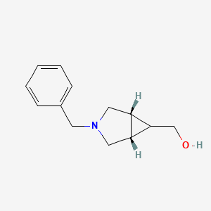 rel-((1R,5S,6r)-3-Benzyl-3-azabicyclo[3.1.0]hexan-6-yl)methanol chemical structure (CAS 134575-07-8)
