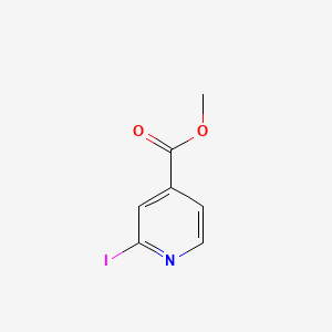 Methyl 2-iodoisonicotinate chemical structure (CAS 134579-47-8)