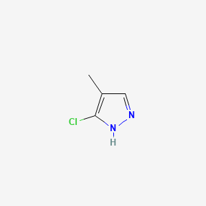 3-Chloro-4-methyl-1H-pyrazole chemical structure (CAS 134589-56-3)