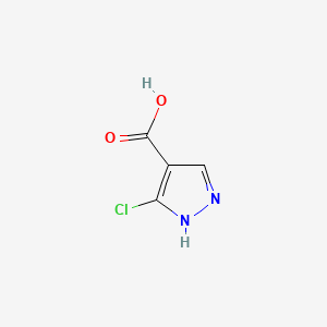 3-Chloro-1H-pyrazole-4-carboxylic acid chemical structure (CAS 134589-59-6)