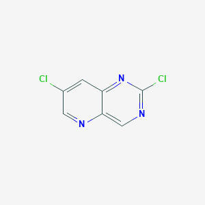 2,7-Dichloropyrido[3,2-d]pyrimidine chemical structure (CAS 1345955-98-7)