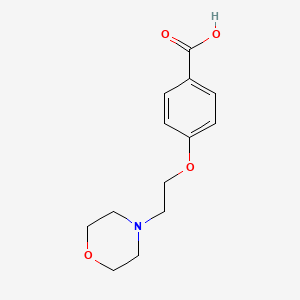 4-(2-Morpholinoethoxy)benzoic acid chemical structure (CAS 134599-45-4)