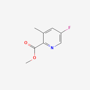 Methyl 5-fluoro-3-methylpicolinate chemical structure (CAS 1346148-32-0)