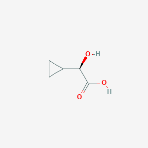 (R)-2-Cyclopropyl-2-hydroxyacetic acid chemical structure (CAS 134624-47-8)
