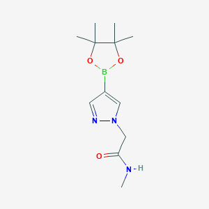 N-Methyl-2-(4-(4,4,5,5-tetramethyl-1,3,2-dioxaborolan-2-yl)-1H-pyrazol-1-yl)acetamide chemical structure (CAS 1346245-52-0)