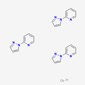Tris(1-(pyridin-2-yl)-1H-pyrazol)cobalt(III) tris(hexafluorophosphate) chemical structure (CAS 1346416-71-4)