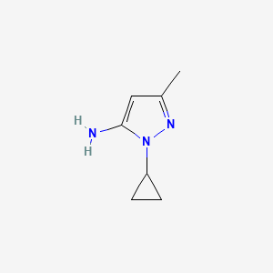 1-Cyclopropyl-3-methyl-1h-pyrazol-5-amine chemical structure (CAS 1346462-59-6)