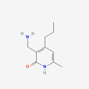 3-(Aminomethyl)-6-methyl-4-propylpyridin-2(1H)-one chemical structure (CAS 1346575-64-1)