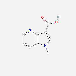 1-Methyl-1H-pyrrolo[3,2-b]pyridine-3-carboxylic acid chemical structure (CAS 1346608-64-7)