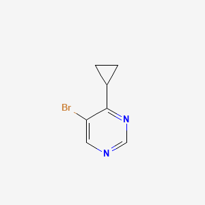 5-Bromo-4-cyclopropylpyrimidine chemical structure (CAS 1346697-39-9)