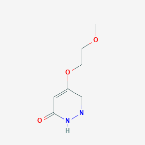 5-(2-Methoxyethoxy)pyridazin-3(2H)-one chemical structure (CAS 1346697-90-2)