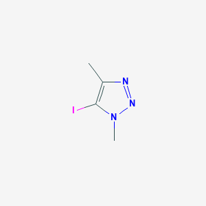 5-Iodo-1,4-dimethyl-1H-1,2,3-triazole chemical structure (CAS 1346818-62-9)