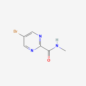 5-Bromo-N-methylpyrimidine-2-carboxamide chemical structure (CAS 1346819-04-2)