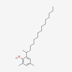2-(Hexadecan-2-yl)-4,6-dimethylphenol chemical structure (CAS 134701-20-5)