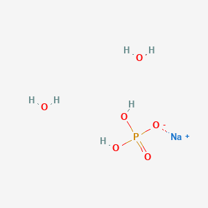 Sodium phosphate monobasic dihydrate chemical structure (CAS 13472-35-0)