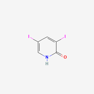 3,5-Diiodopyridin-2-ol chemical structure (CAS 13472-80-5)