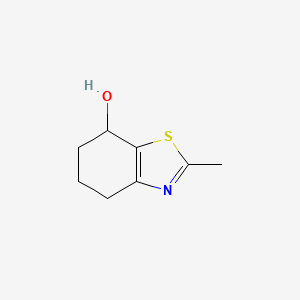 2-Methyl-4,5,6,7-tetrahydrobenzo[d]thiazol-7-ol chemical structure (CAS 134767-55-8)