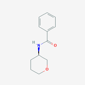(R)-N-(Tetrahydro-2H-pyran-3-yl)benzamide chemical structure (CAS 1347675-92-6)