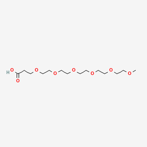 2,5,8,11,14,17-Hexaoxaicosan-20-oic acid chemical structure (CAS 1347750-72-4)
