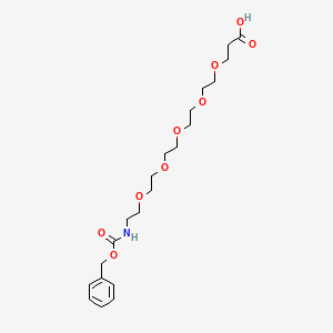 CBz-n-amido-peg5-acid chemical structure (CAS 1347750-74-6)