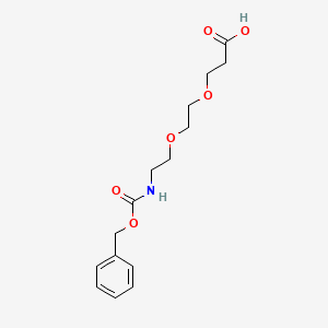 Cbz-n-amido-peg2-acid chemical structure (CAS 1347750-76-8)