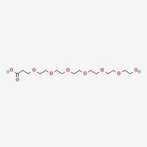 1-Hydroxy-3,6,9,12,15,18-hexaoxahenicosan-21-oic acid chemical structure (CAS 1347750-85-9)