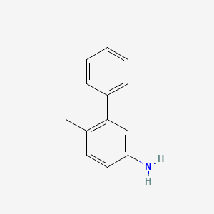 6-Methyl-[1,1'-biphenyl]-3-amine chemical structure (CAS 13480-37-0)