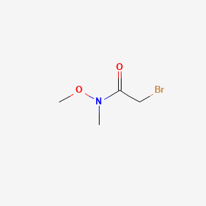 2-Bromo-N-methoxy-N-methylacetamide chemical structure (CAS 134833-83-3)