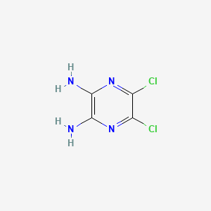 5,6-Dichloropyrazine-2,3-diamine chemical structure (CAS 13484-57-6)
