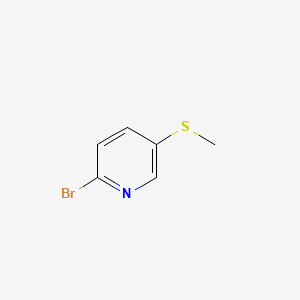 2-Bromo-5-(methylthio)pyridine chemical structure (CAS 134872-23-4)
