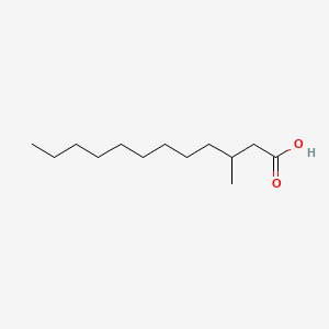 3-Methyldodecanoic acid chemical structure (CAS 13490-36-3)