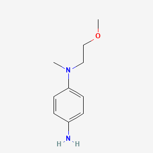 N1-(2-Methoxyethyl)-N1-methylbenzene-1,4-diamine chemical structure (CAS 134923-62-9)