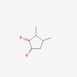 3,4-Dimethylcyclopentane-1,2-dione chemical structure (CAS 13494-06-9)