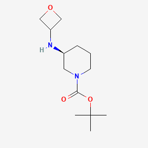 (S)-tert-Butyl 3-(oxetan-3-ylamino)piperidine-1-carboxylate chemical structure (CAS 1349702-25-5)