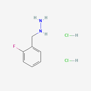 (2-Fluorobenzyl)hydrazine dihydrochloride chemical structure (CAS 1349715-77-0)