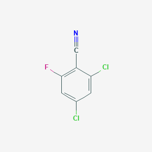 2,4-Dichloro-6-fluorobenzonitrile chemical structure (CAS 1349718-98-4)