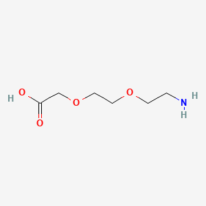2-(2-(2-Aminoethoxy)ethoxy)acetic acid chemical structure (CAS 134978-97-5)