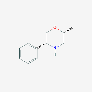 (2R,5R)-2-Methyl-5-phenylmorpholine chemical structure (CAS 1349828-96-1)