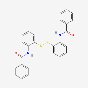 Bis(2-benzamidophenyl) Disulfide chemical structure (CAS 135-57-9)