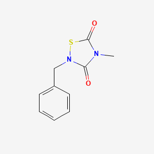 2-Benzyl-4-methyl-1,2,4-thiadiazolidine-3,5-dione chemical structure (CAS 1350207-15-6)