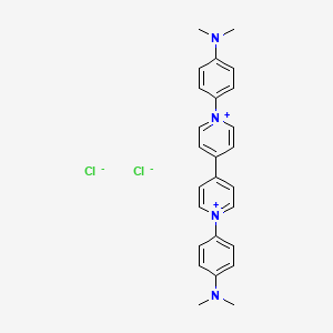 1,1'-Bis(4-(dimethylamino)phenyl)-[4,4'-bipyridine]-1,1'-diium chloride chemical structure (CAS 1350324-34-3)