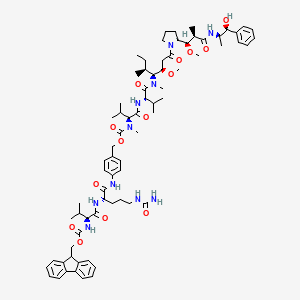 Fmoc-Val-Cit-PAB-MMAE chemical structure (CAS 1350456-56-2)