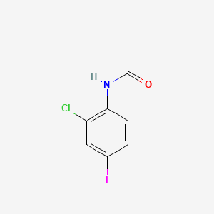 N-(2-Chloro-4-iodophenyl)acetamide chemical structure (CAS 135050-05-4)