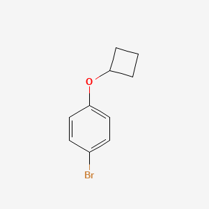 1-Bromo-4-cyclobutoxybenzene chemical structure (CAS 1350640-82-2)