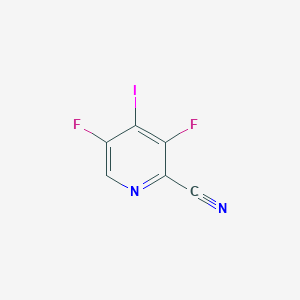 3,5-Difluoro-4-iodopicolinonitrile chemical structure (CAS 1350648-40-6)
