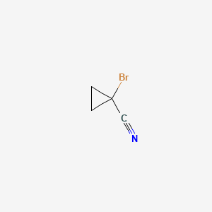 1-Bromocyclopropane-1-carbonitrile chemical structure (CAS 1350746-42-7)