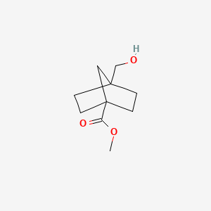 Methyl 4-(hydroxymethyl)bicyclo[2.2.1]heptane-1-carboxylate chemical structure (CAS 1350821-95-2)