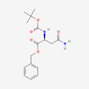 (S)-Benzyl 4-amino-2-((tert-butoxycarbonyl)amino)-4-oxobutanoate chemical structure (CAS 13512-57-7)